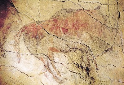 Bison from the Caves at Altamira, c.15000 BC by Prehistoric